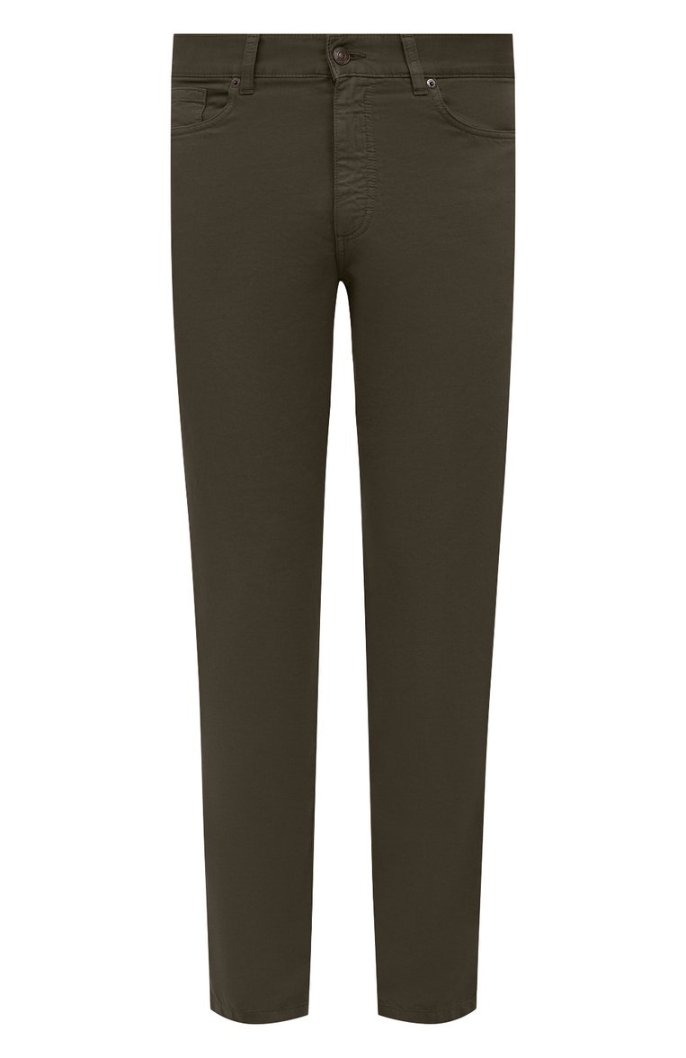 Брюки из хлопка и льна ZEGNA, арт. UZI37/GAN, фото 1