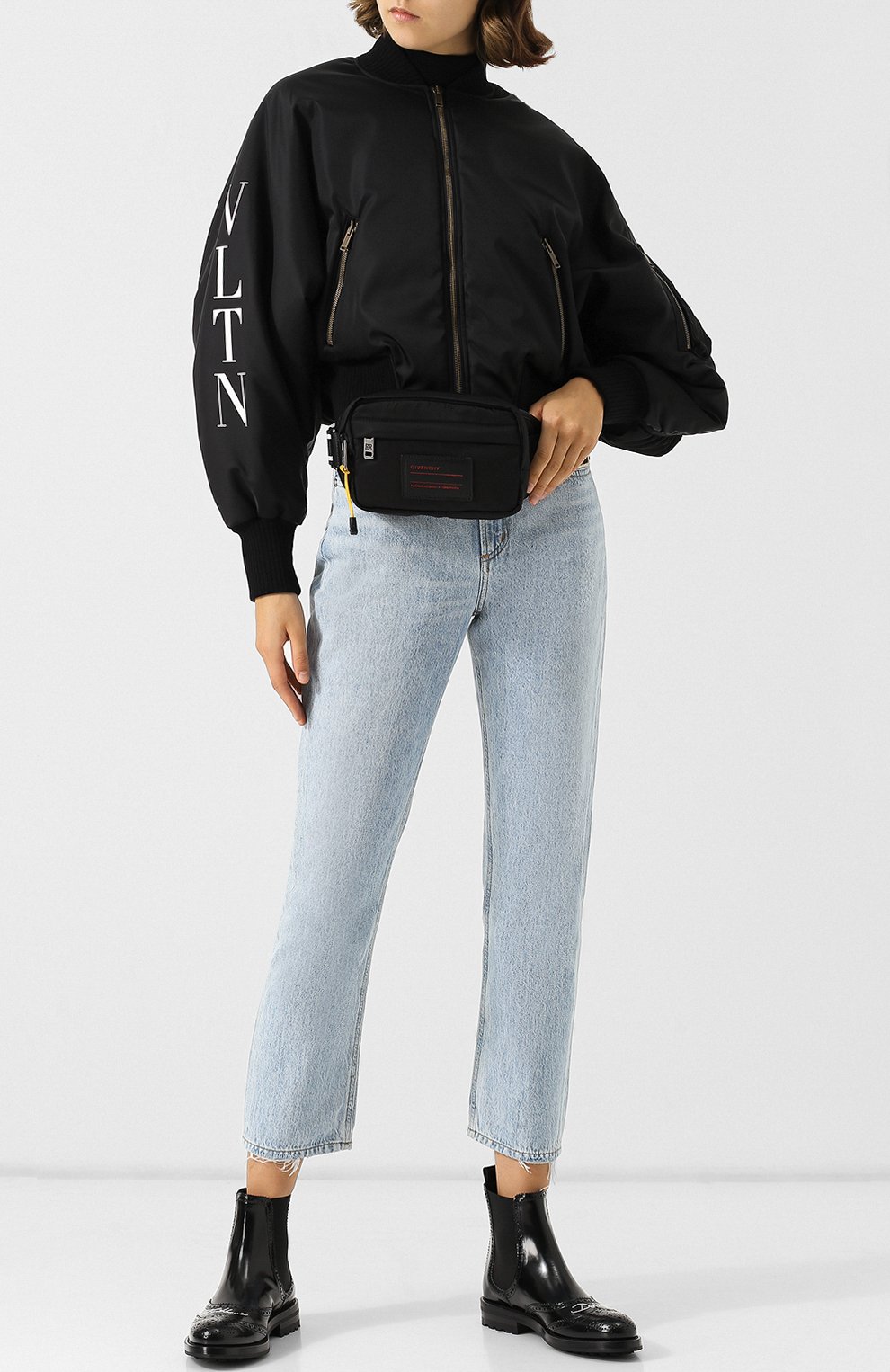 Бомбер на молнии с логотипом бренда VALENTINO, арт. QBCCN00N4AL, фото 2