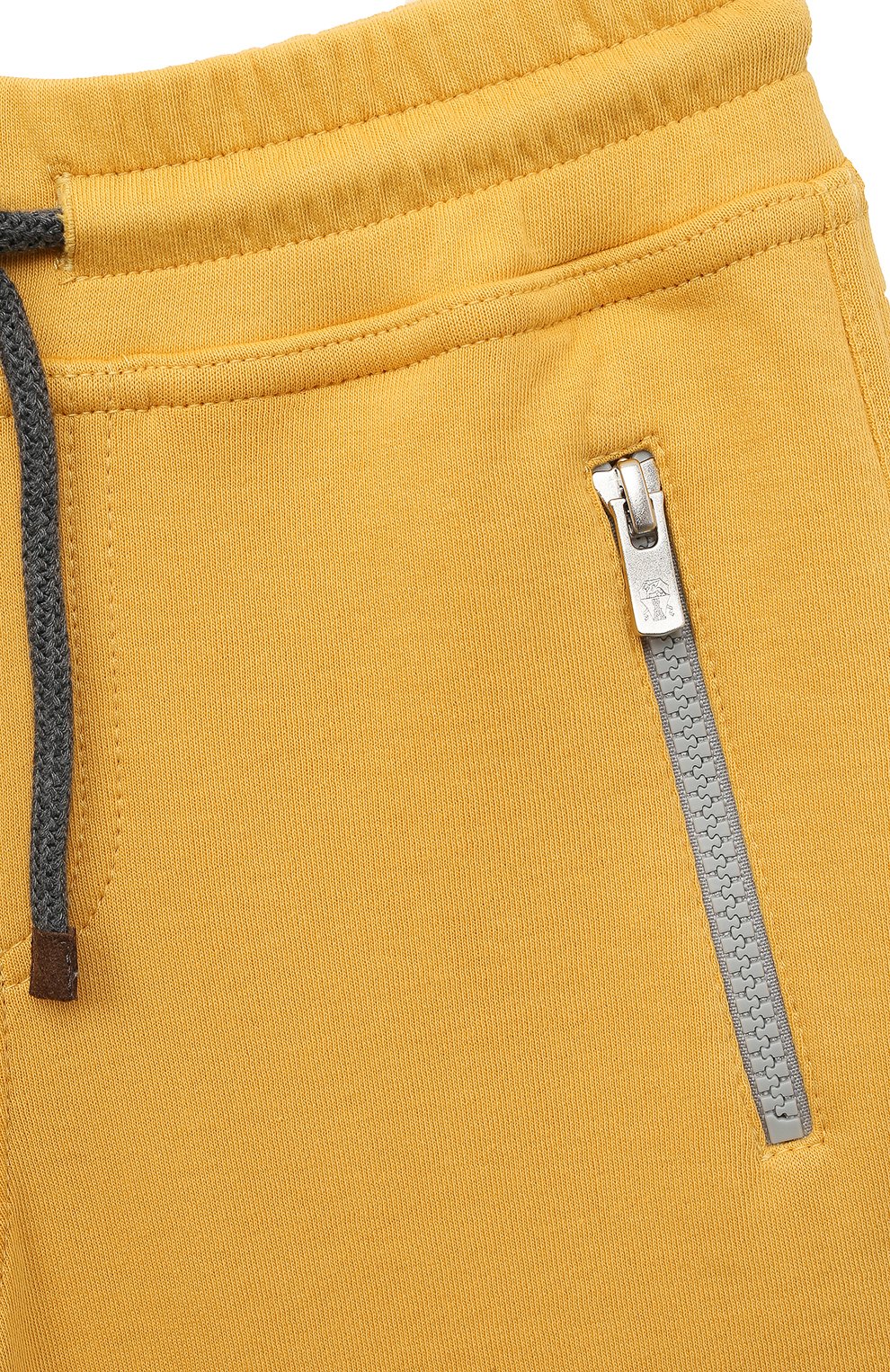 Хлопковые шорты BRUNELLO CUCINELLI желтого цвета по цене 33500 руб., арт. B0T35E392C, фото 3 Хлопковые шорты BRUNELLO CUCINELLI, арт. B0T35E392C, фото 3