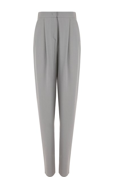 Женские однотонные шерстяные брюки с защипами GIORGIO ARMANI, арт. WAP57T/WA527