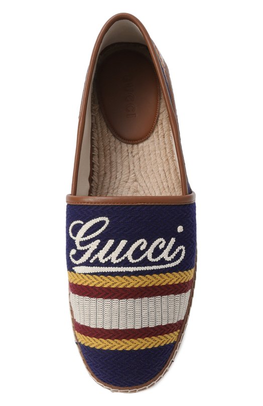 Текстильные эспадрильи Gucci 824882/FAEH9 Синий  824882/FAEH9 Фото 6