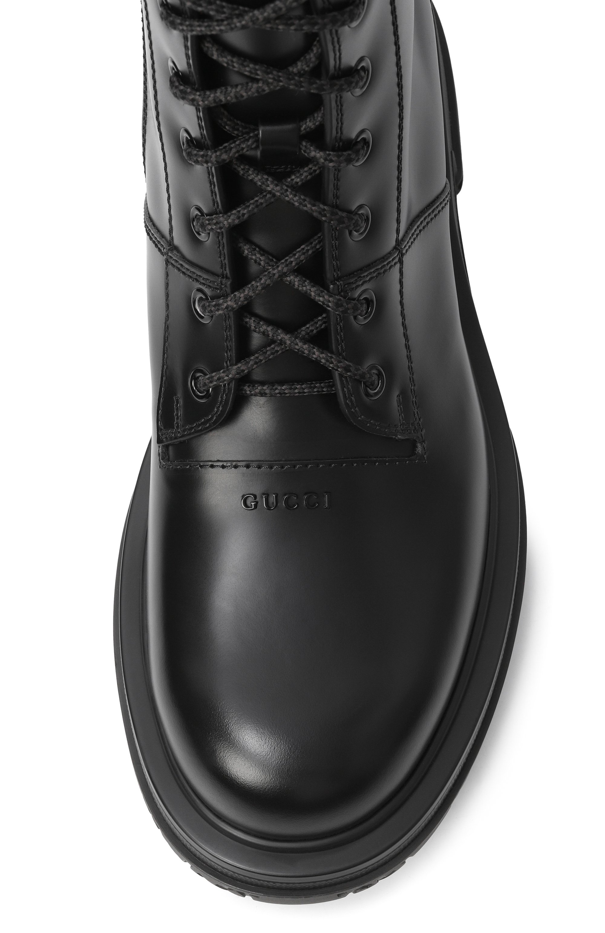 Кожаные ботинки posey GUCCI, арт. 851388/AADE0, фото 5