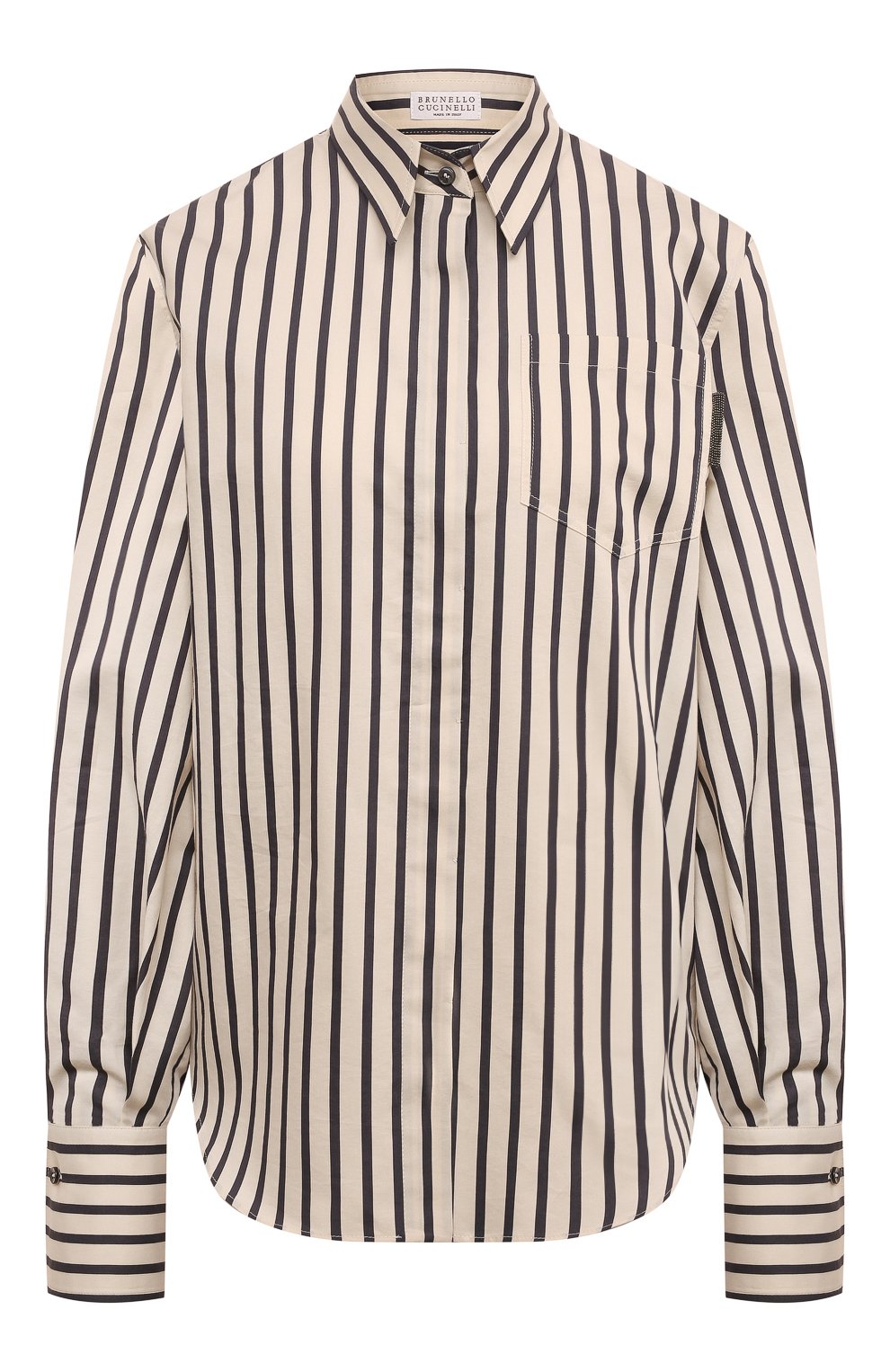 Рубашка из хлопка и шелка BRUNELLO CUCINELLI, арт. MA767MU816, фото 1