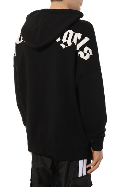 Хлопковое худи PALM ANGELS черного цвета по цене 68950 руб., арт. PMBB036C99FLE0031001, фото 4 Хлопковое худи PALM ANGELS, арт. PMBB036C99FLE0031001, фото 4