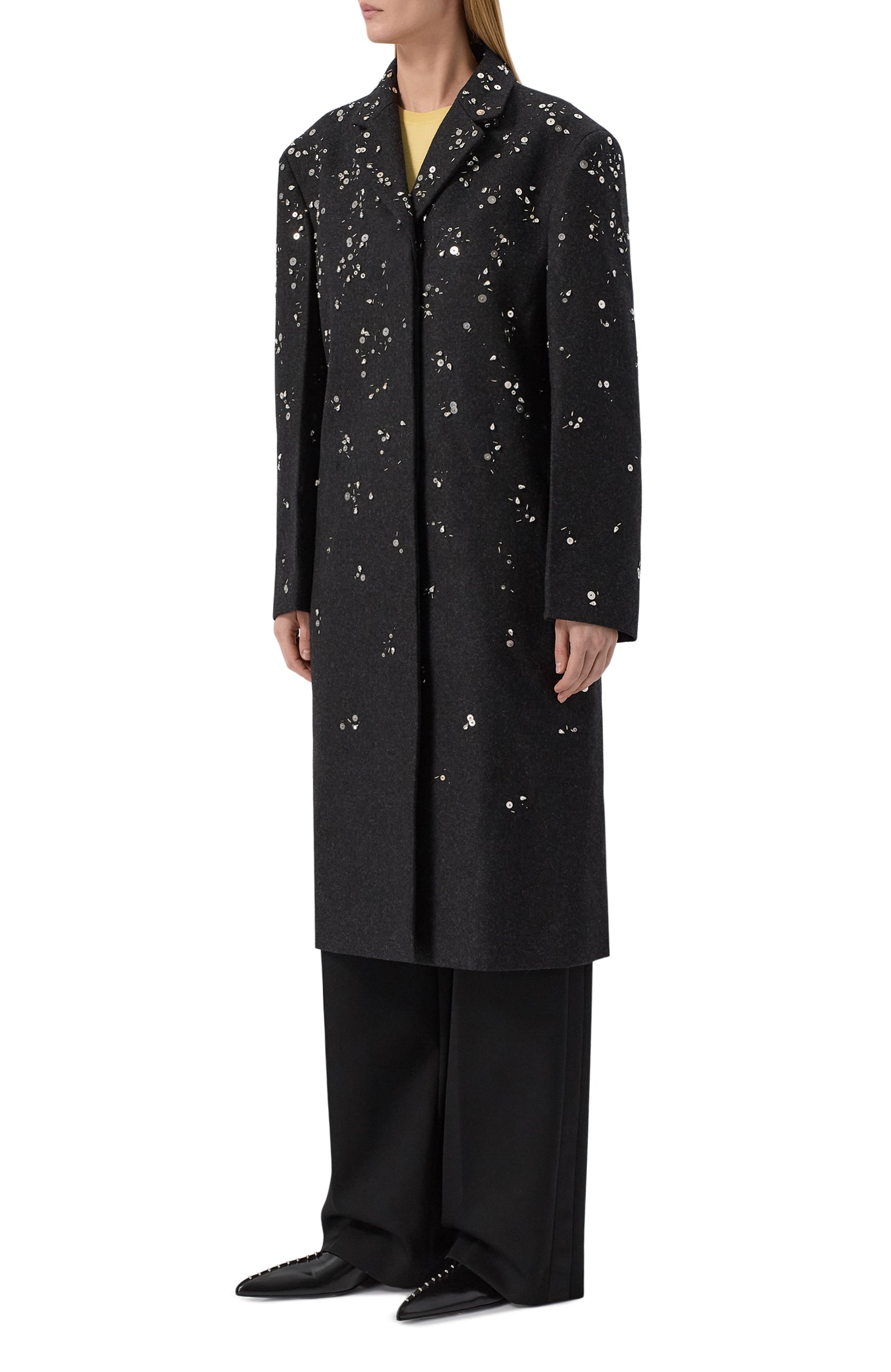 Шерстяное пальто JIL SANDER, арт. J02AA0214/J40383, фото 3