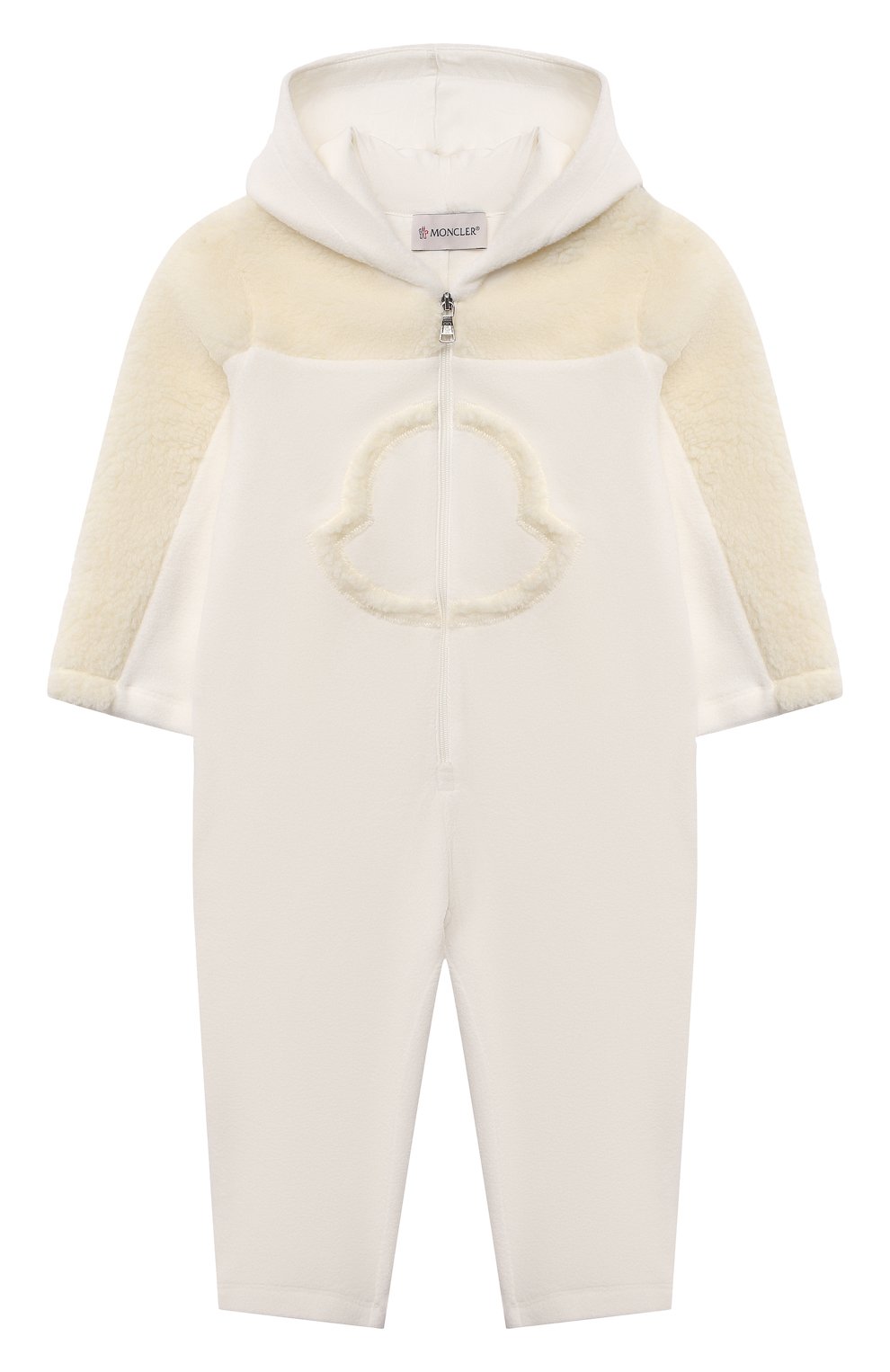 Комбинезон MONCLER белого цвета по цене 31000 руб., арт. G2-951-8L733-10-80093, фото 1 Комбинезон MONCLER, арт. G2-951-8L733-10-80093, фото 1