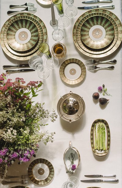 Блюдо для солений eventail vert BERNARDAUD зеленого цвета по цене 79950 руб., арт. 1848/125, фото 3 Блюдо для солений eventail vert BERNARDAUD, арт. 1848/125, фото 3