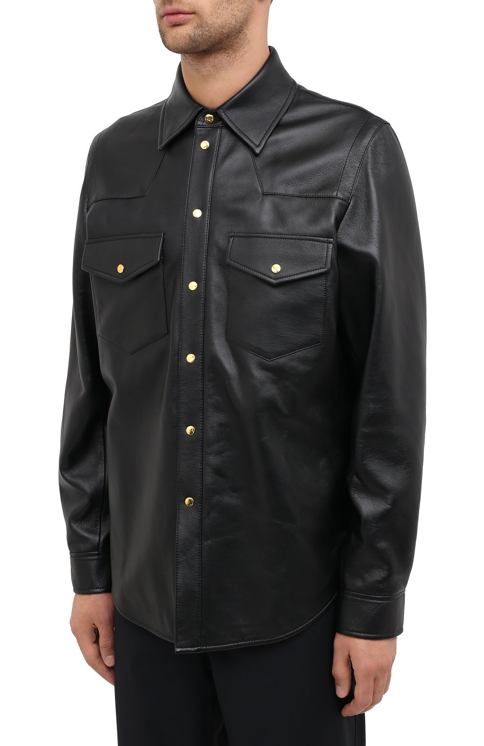 Кожаная рубашка GUCCI, арт. 624736/XNALJ, фото 4