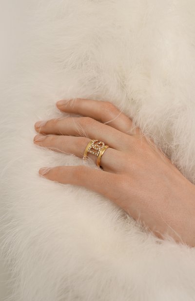 Кольцо DOLCE & GABBANA золотого цвета по цене 30850 руб., арт. WR08L4 W1111/G0LD, фото 2 Кольцо DOLCE & GABBANA, арт. WR08L4 W1111/G0LD, фото 2