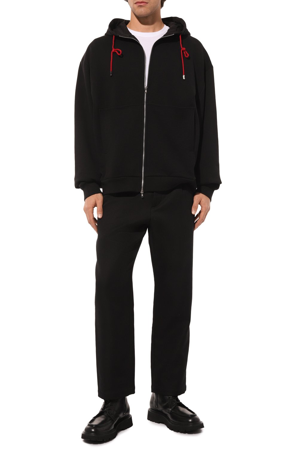 Хлопковая толстовка WHO_AM, арт. MZ1-P241-BLK, фото 2