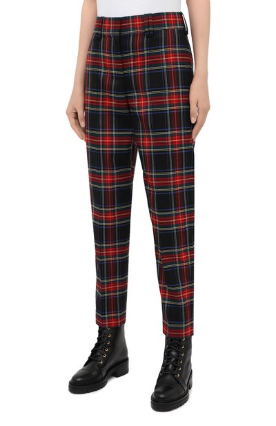 Шерстяные брюки BALMAIN разноцветного цвета по цене 125500 руб., арт. UF15172/W085, фото 4 Шерстяные брюки BALMAIN, арт. UF15172/W085, фото 4