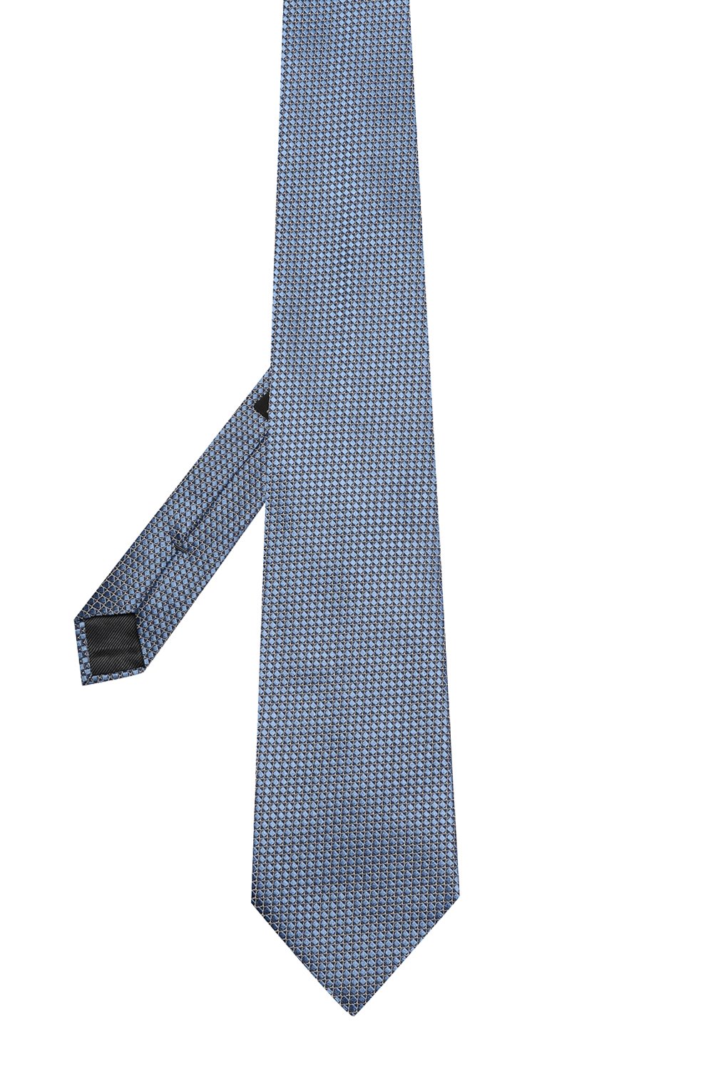 Шелковый галстук с узором ZEGNA синего цвета по цене 17950 руб., арт. Z9D391XW, фото 2 Шелковый галстук с узором ZEGNA, арт. Z9D391XW, фото 2