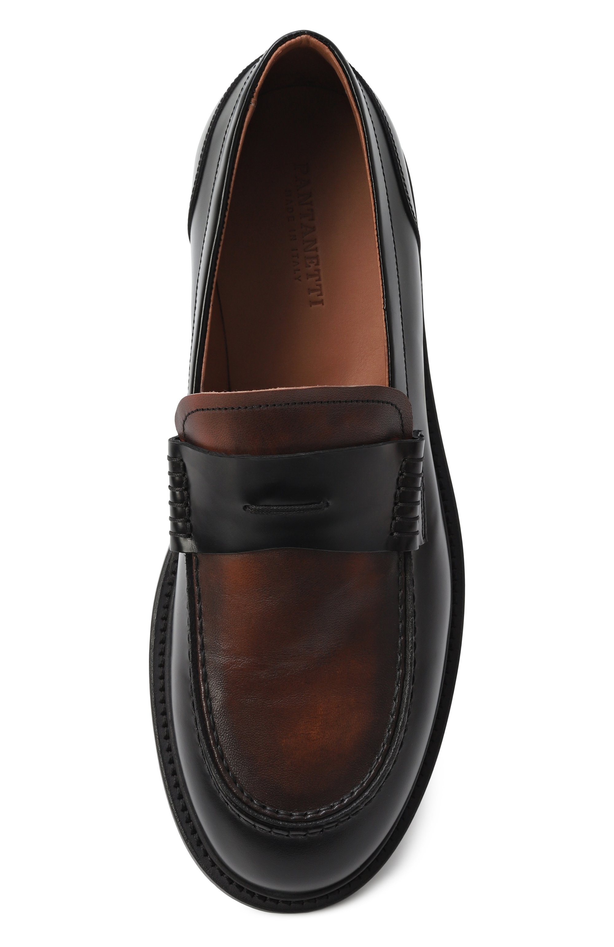 Кожаные пенни-лоферы PANTANETTI, арт. 19041B/SLIDE+SHELBY, фото 6