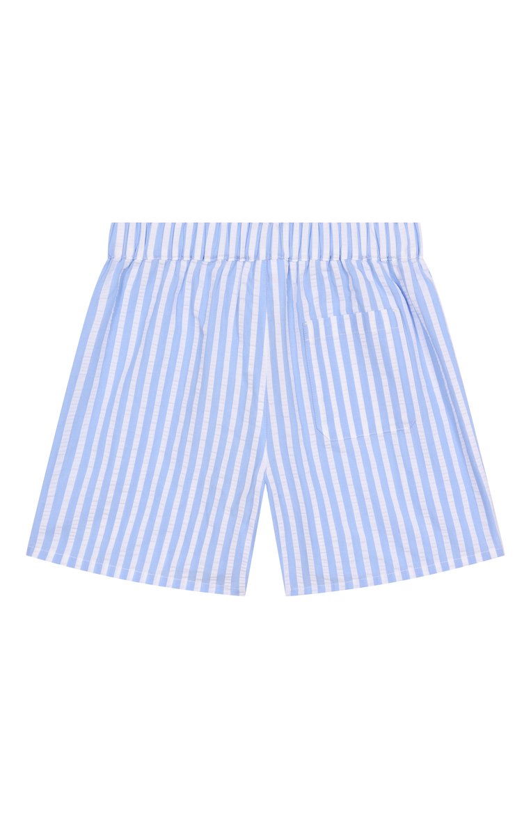 Детские хлопковые шорты DOLCE & GABBANA голубого цвета, арт. L13Q60/FR50R | Фото 2 (Нос: Не проставлено; Материал внешний: Хлопок; Случай: Повседневный; Ростовка одежда: 3 мес | 62 см, 18 мес | 86 см, 24 мес | 92 см, 9 мес | 74 см, 12 мес | 80 см, 6 мес | 68 см)