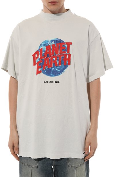Хлопковая футболка BALENCIAGA, арт. 787349/TRVC9, фото 3