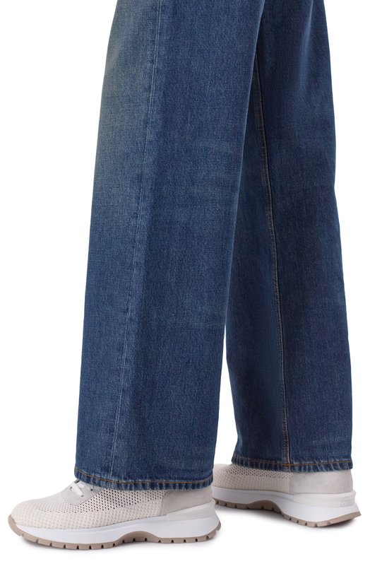 Комбинированные кроссовки Doucal's DD8765WHINPZ849S Бежевый  DD8765WHINPZ849S Фото 2