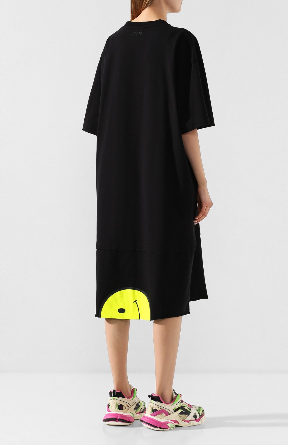 Хлопковое платье VETEMENTS, арт. SS20TR216 1621/W/BLACK, фото 4
