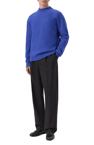 Шерстяной свитер JIL SANDER синего цвета по цене 112500 руб., арт. J21GP0002/J14603, фото 2 Шерстяной свитер JIL SANDER, арт. J21GP0002/J14603, фото 2
