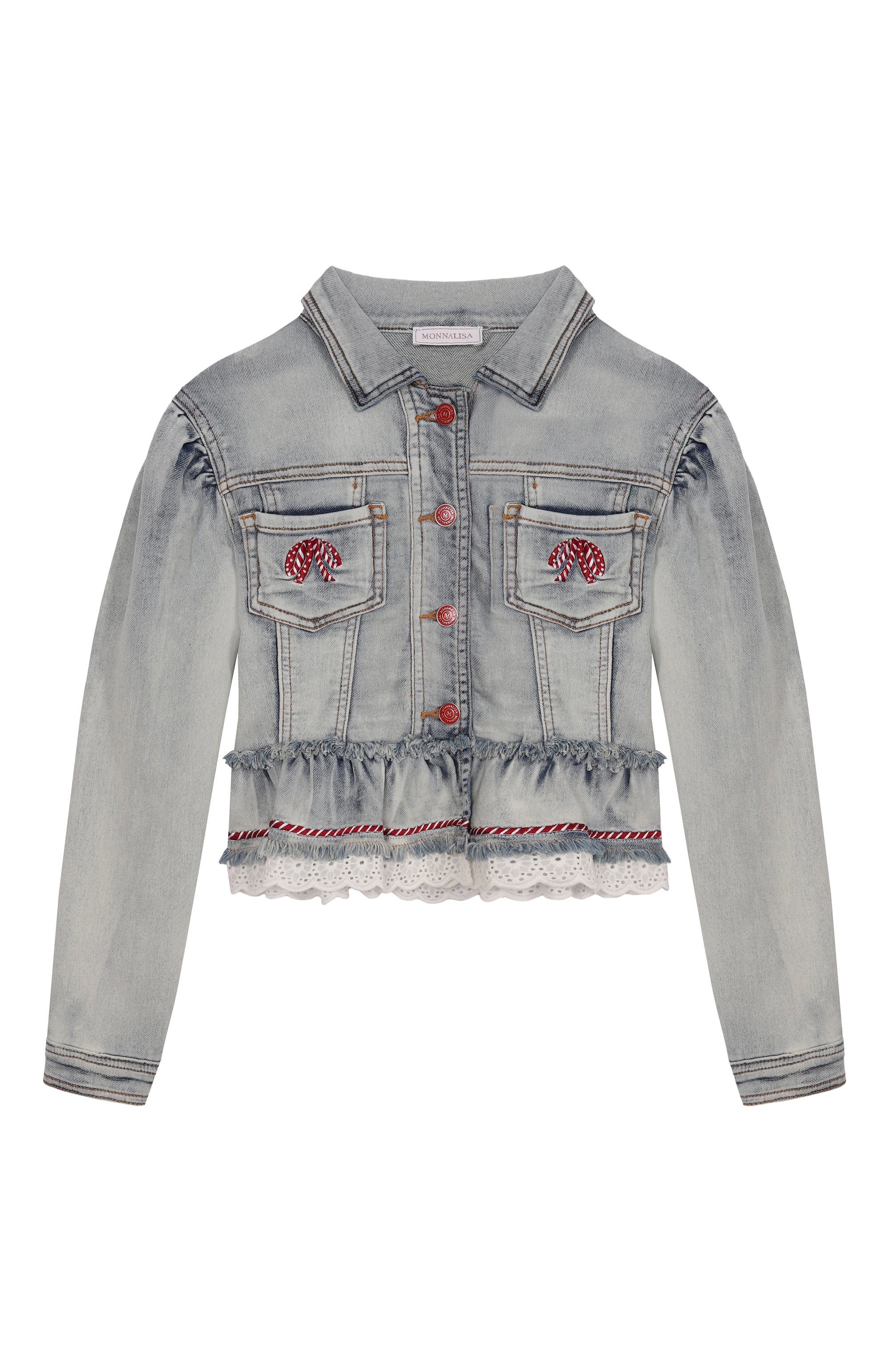 Джинсовая куртка MONNALISA, арт. 19E104NP, фото 1
