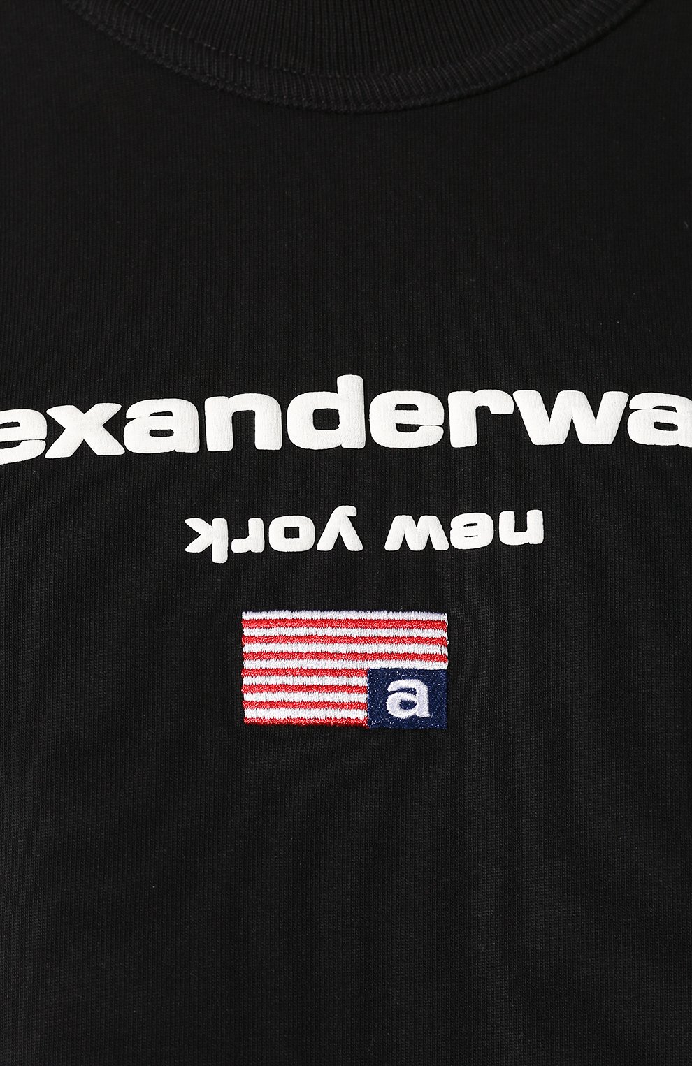 Хлопковый топ ALEXANDER WANG черного цвета по цене 18700 руб., арт. 1CC1201309, фото 5 Хлопковый топ ALEXANDER WANG, арт. 1CC1201309, фото 5