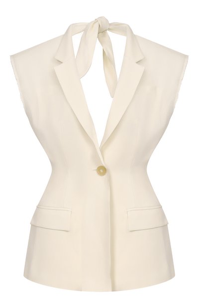 Женский жилет из вискозы и льна ERIKA CAVALLINI, арт. P6SL03