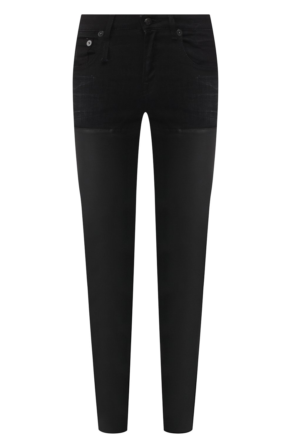 Джинсы-скинни с кожаной вставкой R13, арт. R13WM0041-73, фото 1