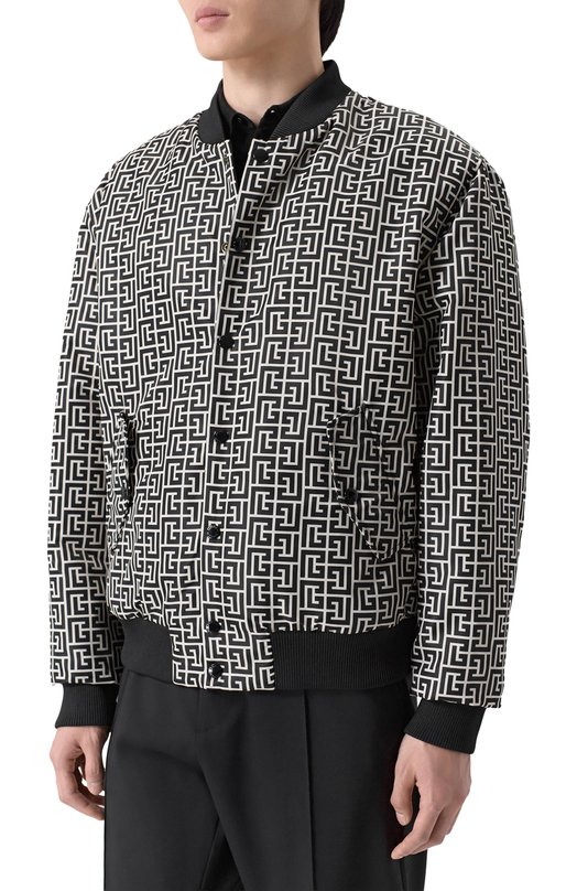 Двусторонний бомбер Balmain GH1TFA27/XL26 Чёрно-белый  GH1TFA27/XL26 Фото 3