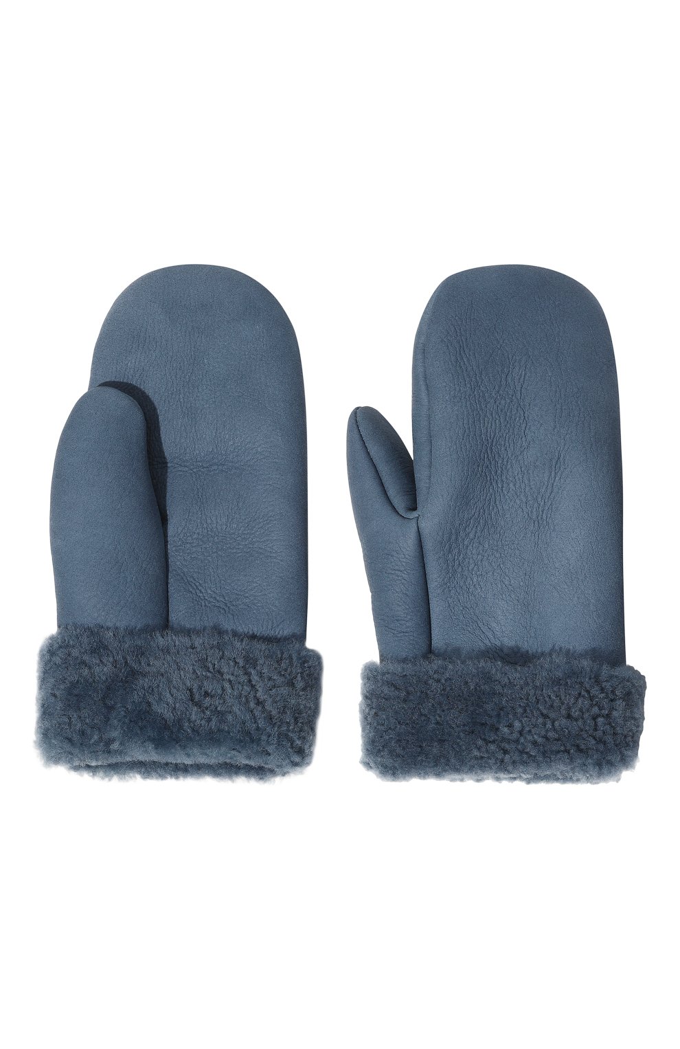 Варежки из овчины MASLOV синего цвета по цене 18040 руб., арт. М01, фото 2 Варежки из овчины MASLOV, арт. М01, фото 2