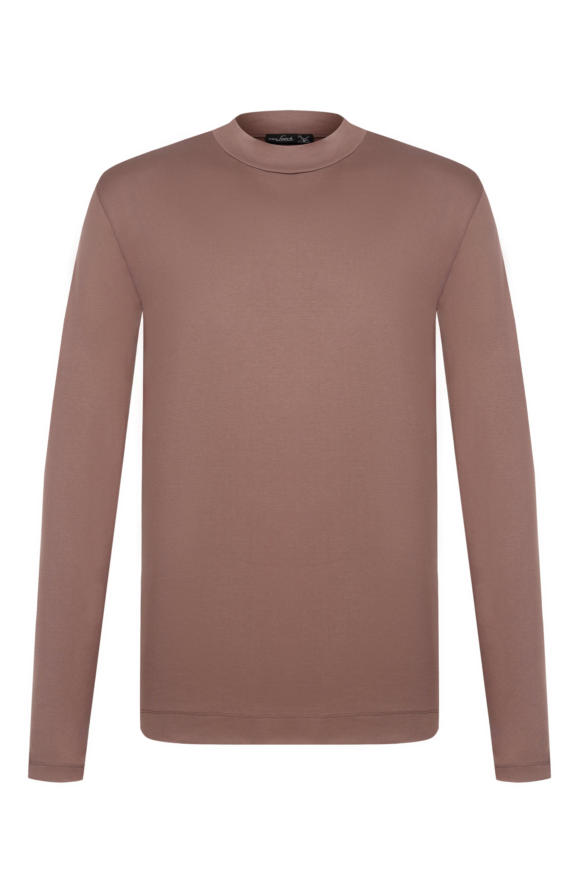 Хлопковый лонгслив VAN LAACK коричневого цвета по цене 26700 руб., арт. VL-PAM0S-XX/180031/3XL-6XL, фото 1 Хлопковый лонгслив VAN LAACK, арт. VL-PAM0S-XX/180031/3XL-6XL, фото 1