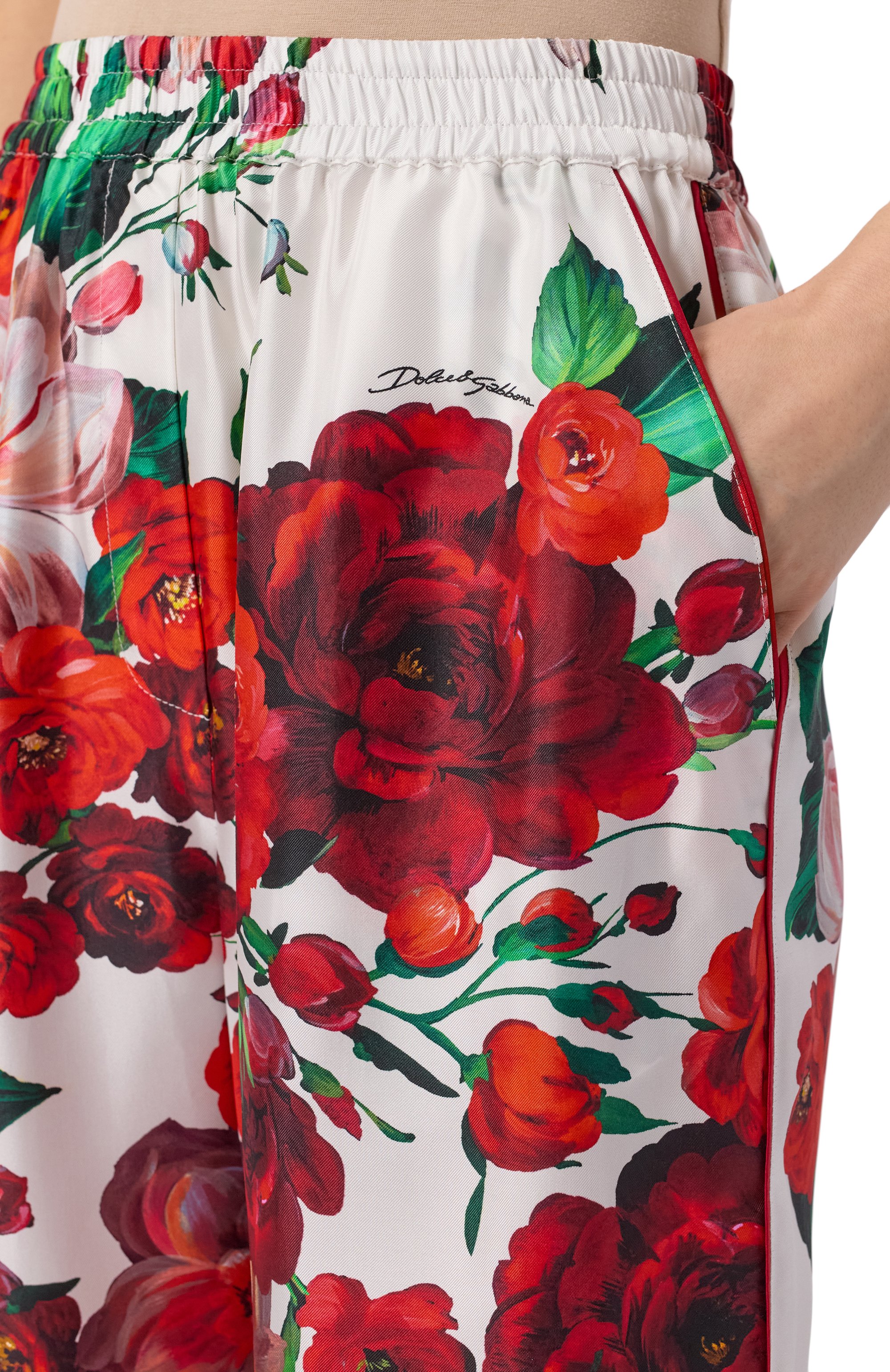 Шелковые брюки DOLCE & GABBANA, арт. FTAMPT/IS1ZD, фото 5