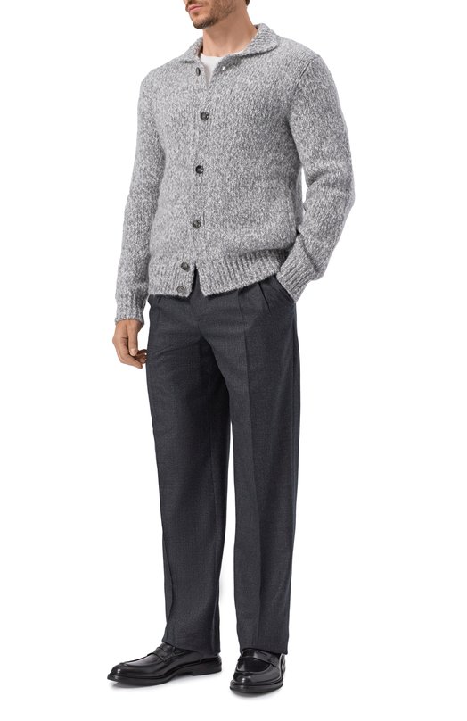 Кардиган из кашемира и шелка Brioni UMQW0L/01K04 Серый  UMQW0L/01K04 Фото 2