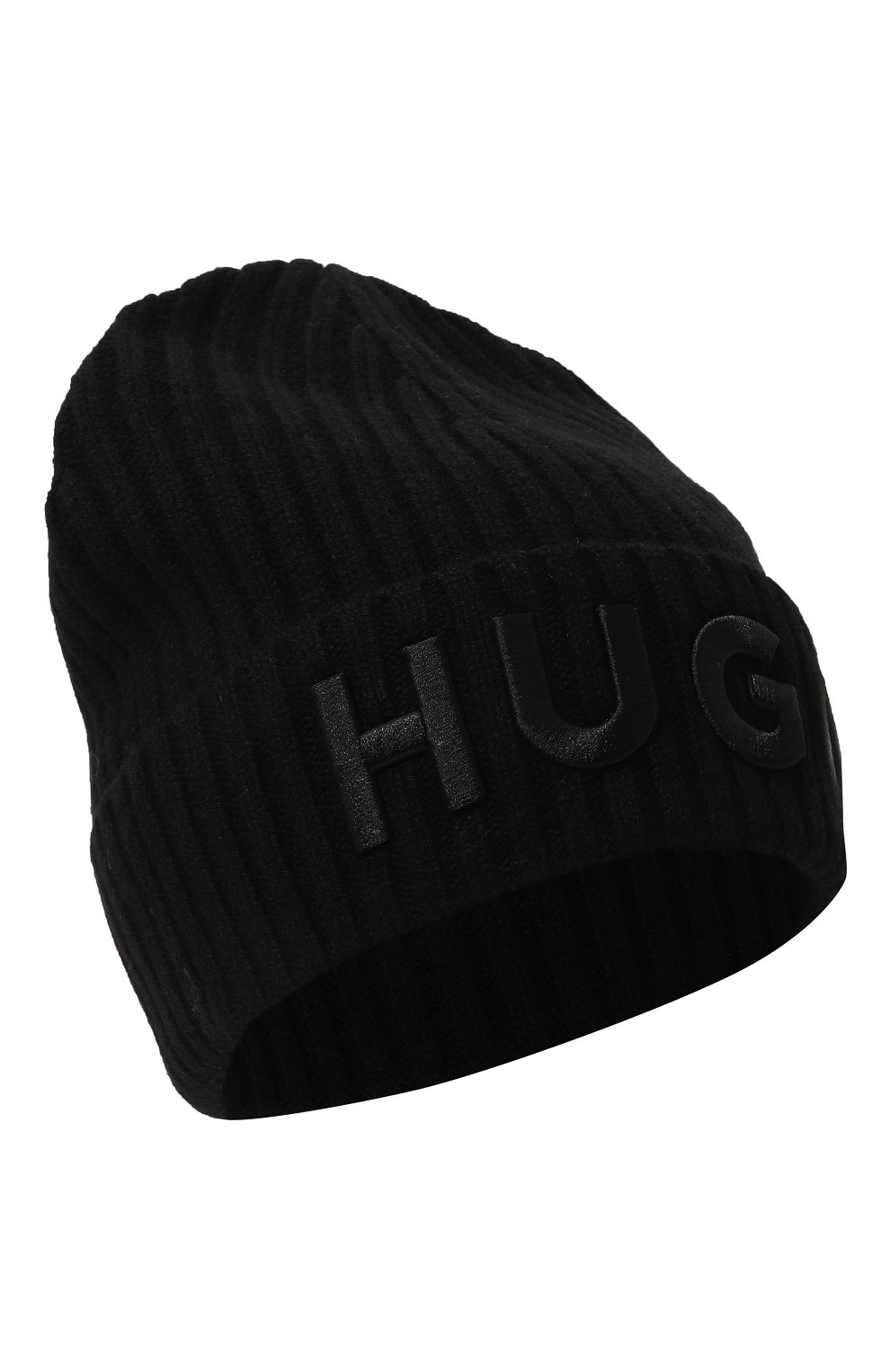 Шерстяная шапка HUGO черного цвета по цене 9495 руб., арт. 50527804, фото 1 Шерстяная шапка HUGO, арт. 50527804, фото 1