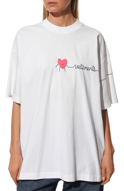 Хлопковая футболка VETEMENTS, арт. UA53TR270W, фото 3