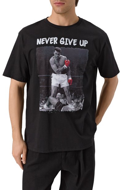 Хлопковая футболка BISIBIGLIO, арт. ALI NEVER GIVE UP, фото 3