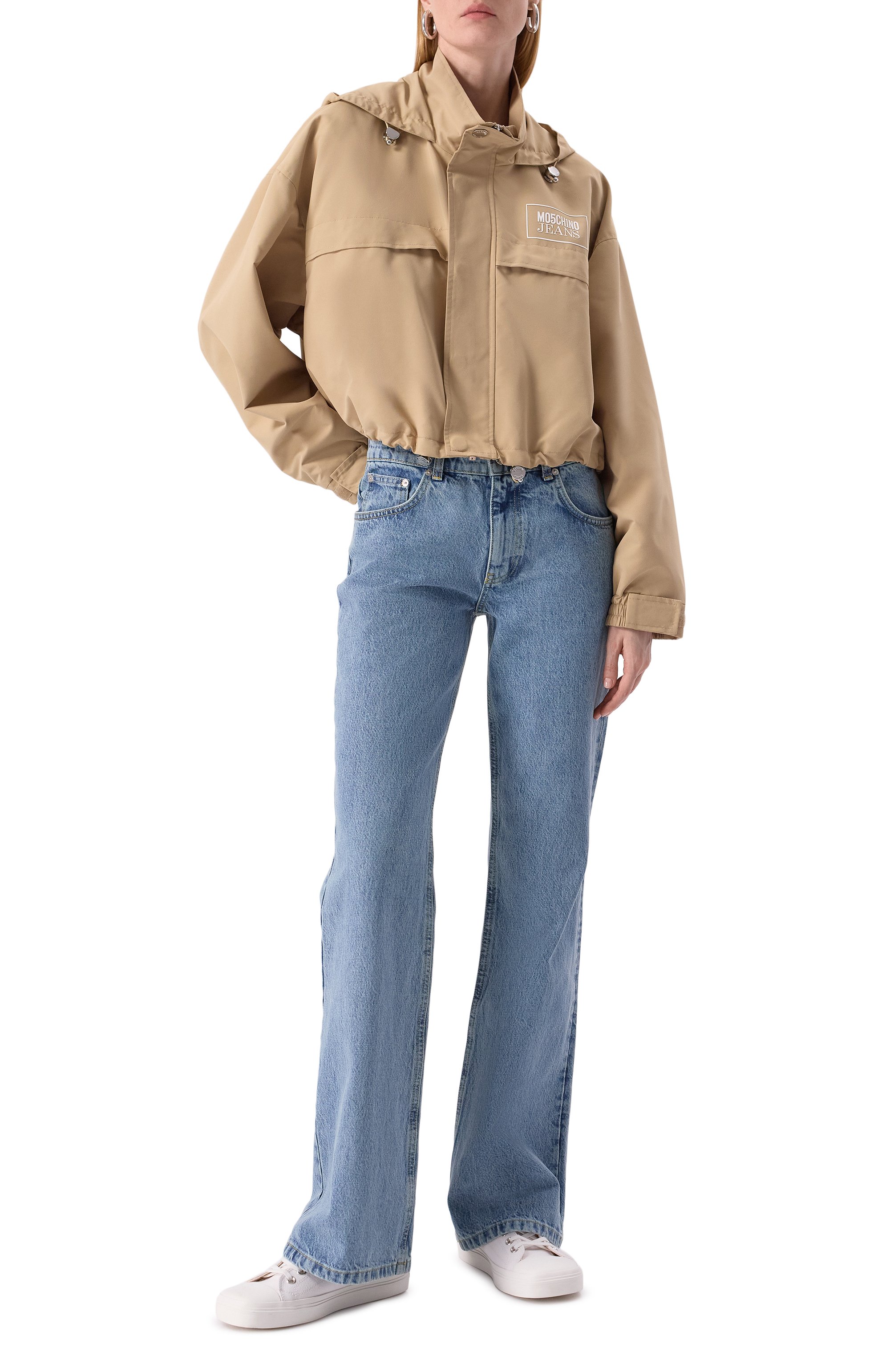 Ветровка M05CH1NO JEANS бежевого цвета по цене 52450 руб., арт. A0605/3220, фото 2 Ветровка M05CH1NO JEANS, арт. A0605/3220, фото 2