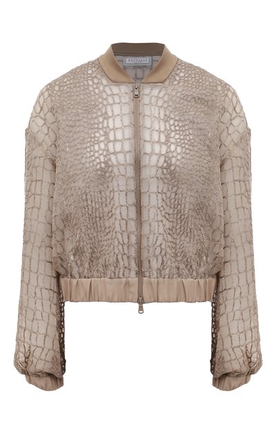 Шелковый бомбер BRUNELLO CUCINELLI, арт. MF940SX916, фото 1