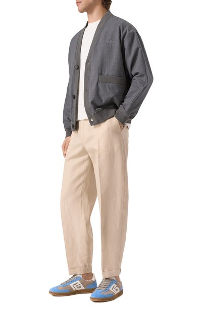 Замшевые кеды swan BALMAIN, арт. EM1VI360/LVGB, фото 2