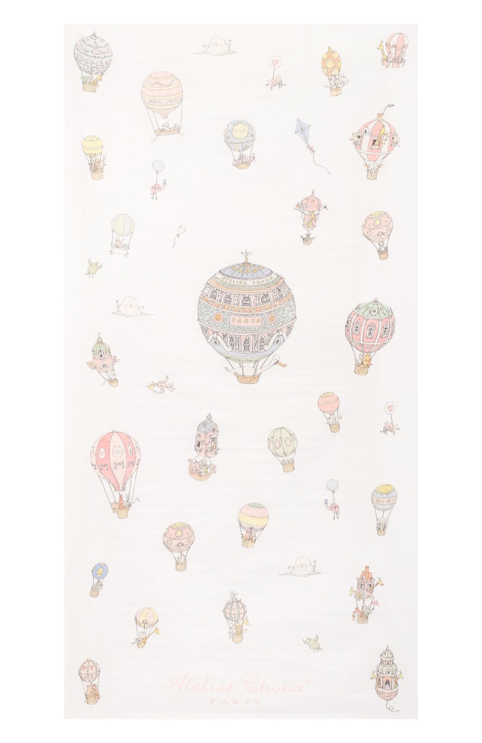 Хлопковая простыня ATELIER CHOUX, арт. FITTED SHEET H0T AIR BALL00NS, фото 2