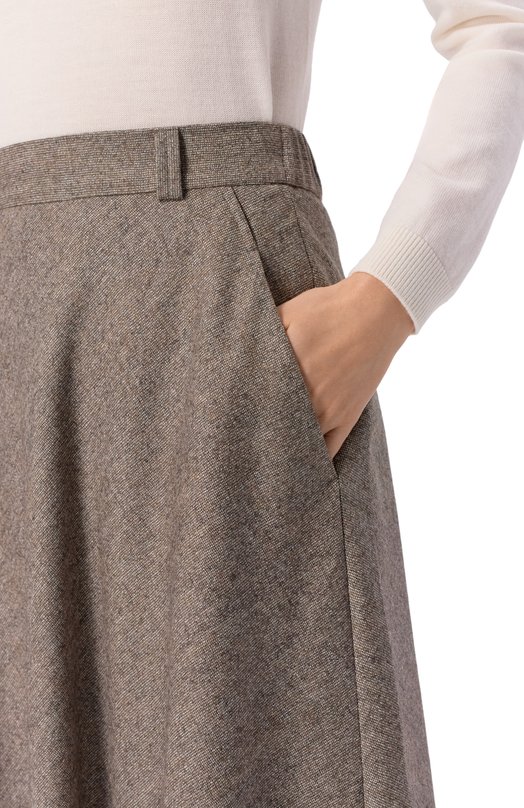 Шерстяная юбка Noble&Brulee NB115/311218/1 Бежевый  NB115/311218/1 Фото 5