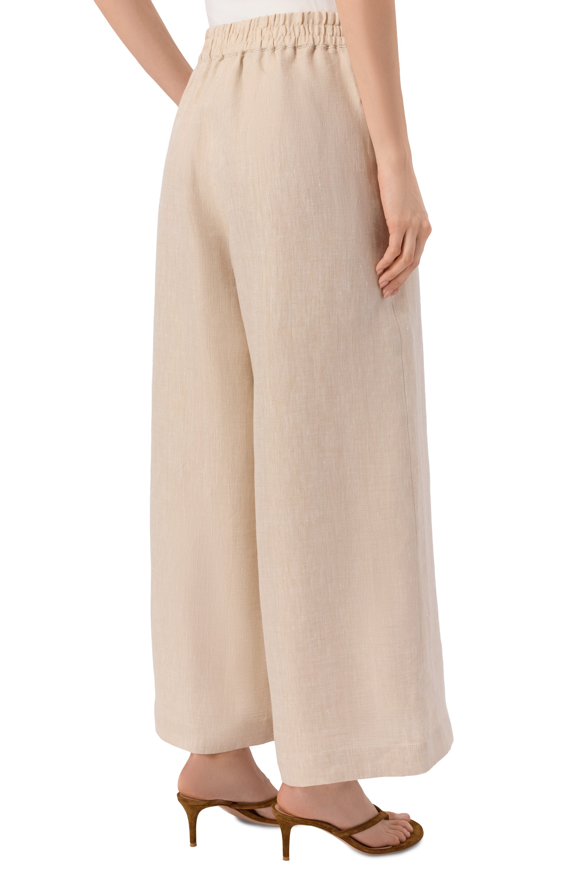Льняные брюки WEEKEND MAX MARA, арт. WKDFELIN0, фото 4