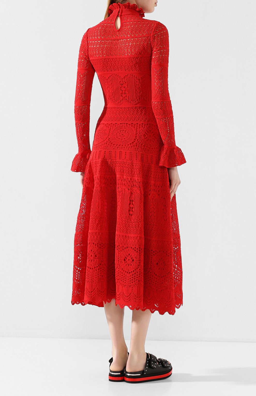 Платье-миди ALEXANDER MCQUEEN, арт. 610733/Q1AMH, фото 4