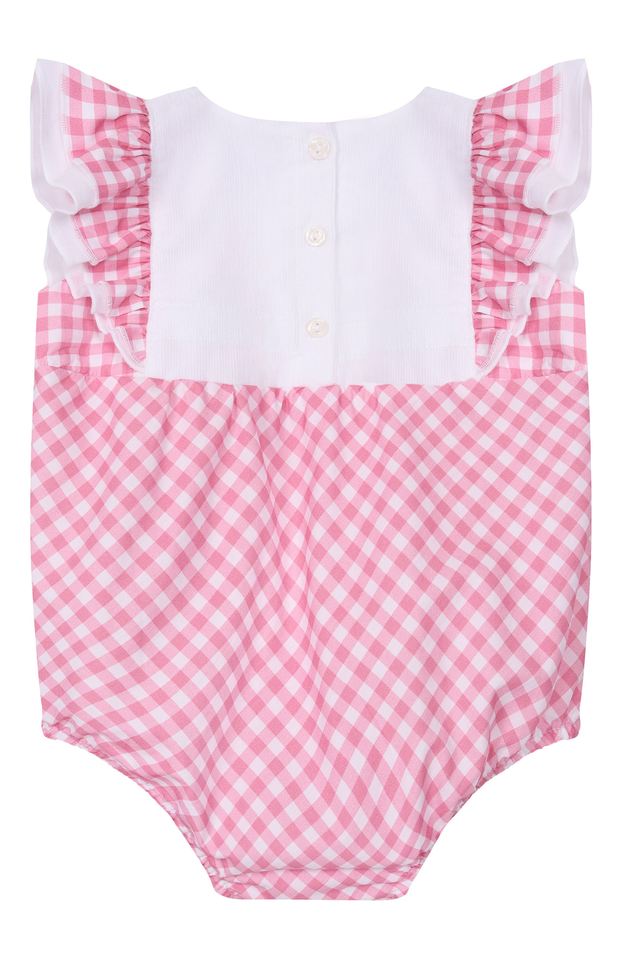 Хлопковое боди MONNALISA розового цвета по цене 16800 руб., арт. 35G203, фото 2 Хлопковое боди MONNALISA, арт. 35G203, фото 2