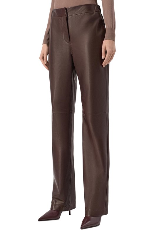 Кожаные брюки MVST M25.1PW.L003/BIG SIZE/SIGMA Коричневый  M25.1PW.L003/BIG SIZE/SIGMA Фото 3