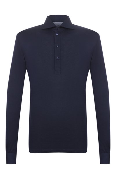 Мужское поло из шелка и хлопка BRUNELLO CUCINELLI, арт. MH8363914