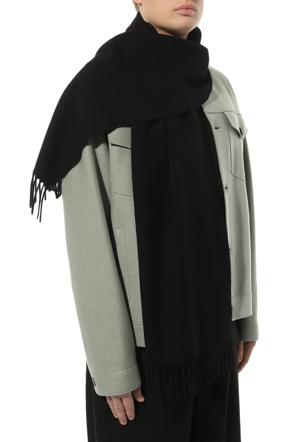 Шерстяной шарф HUGO, арт. 50500441, фото 3