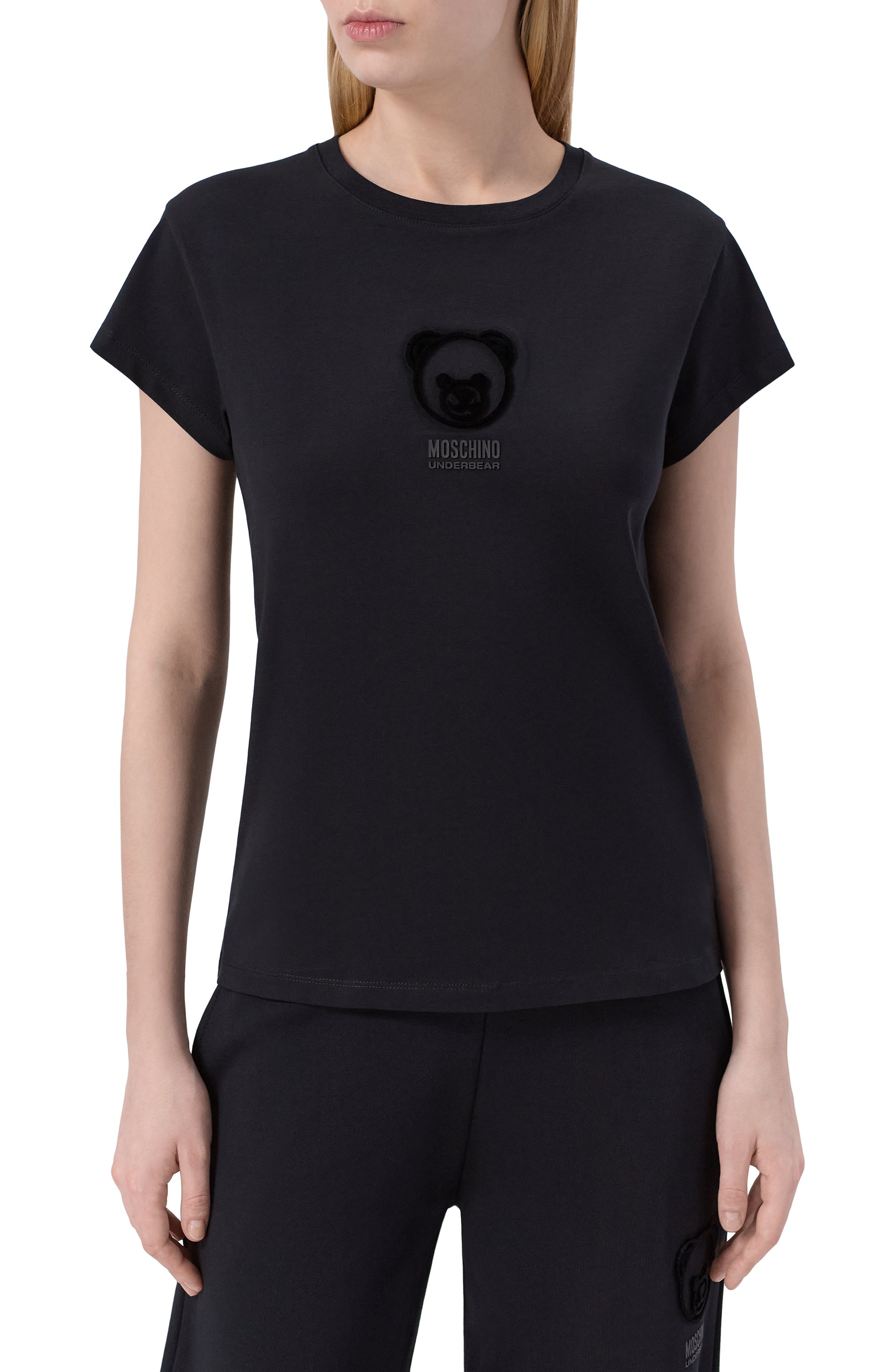 Хлопковая футболка MOSCHINO, арт. A0705/4410, фото 3