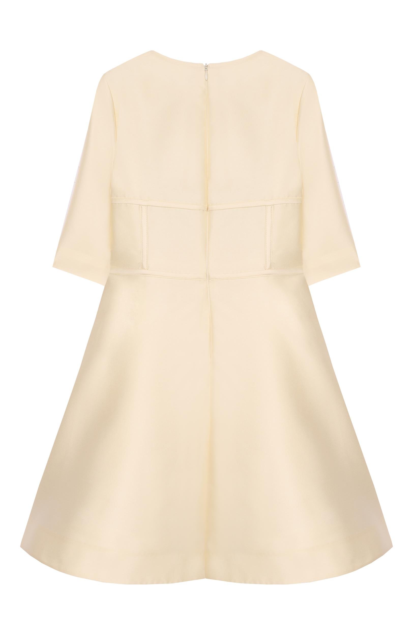 Платье ELIE SAAB JUNIOR кремового цвета по цене 85650 руб., арт. EFAB128/TS0807, фото 2 Платье ELIE SAAB JUNIOR, арт. EFAB128/TS0807, фото 2