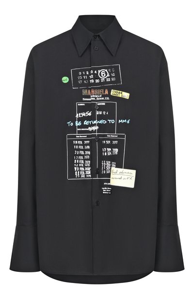 Женская хлопковая рубашка MM6, арт. S52DL0237/M35480