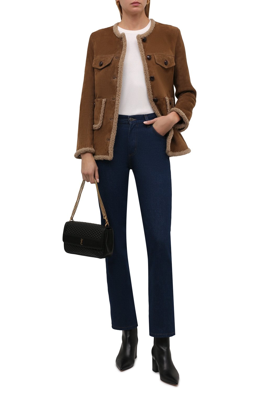 Дубленка из овчины SAINT LAURENT, арт. 677242/YC2AA, фото 2