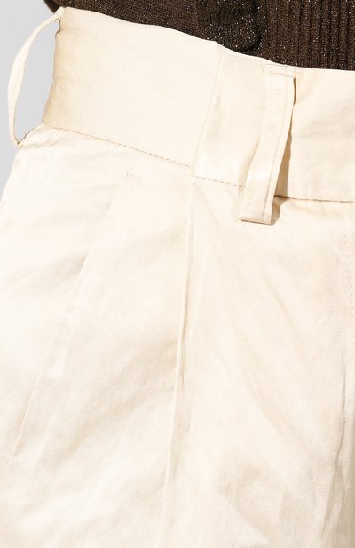 Брюки DRIES VAN NOTEN кремового цвета по цене 71950 руб., арт. 201-10946-9160, фото 5 Брюки DRIES VAN NOTEN, арт. 201-10946-9160, фото 5